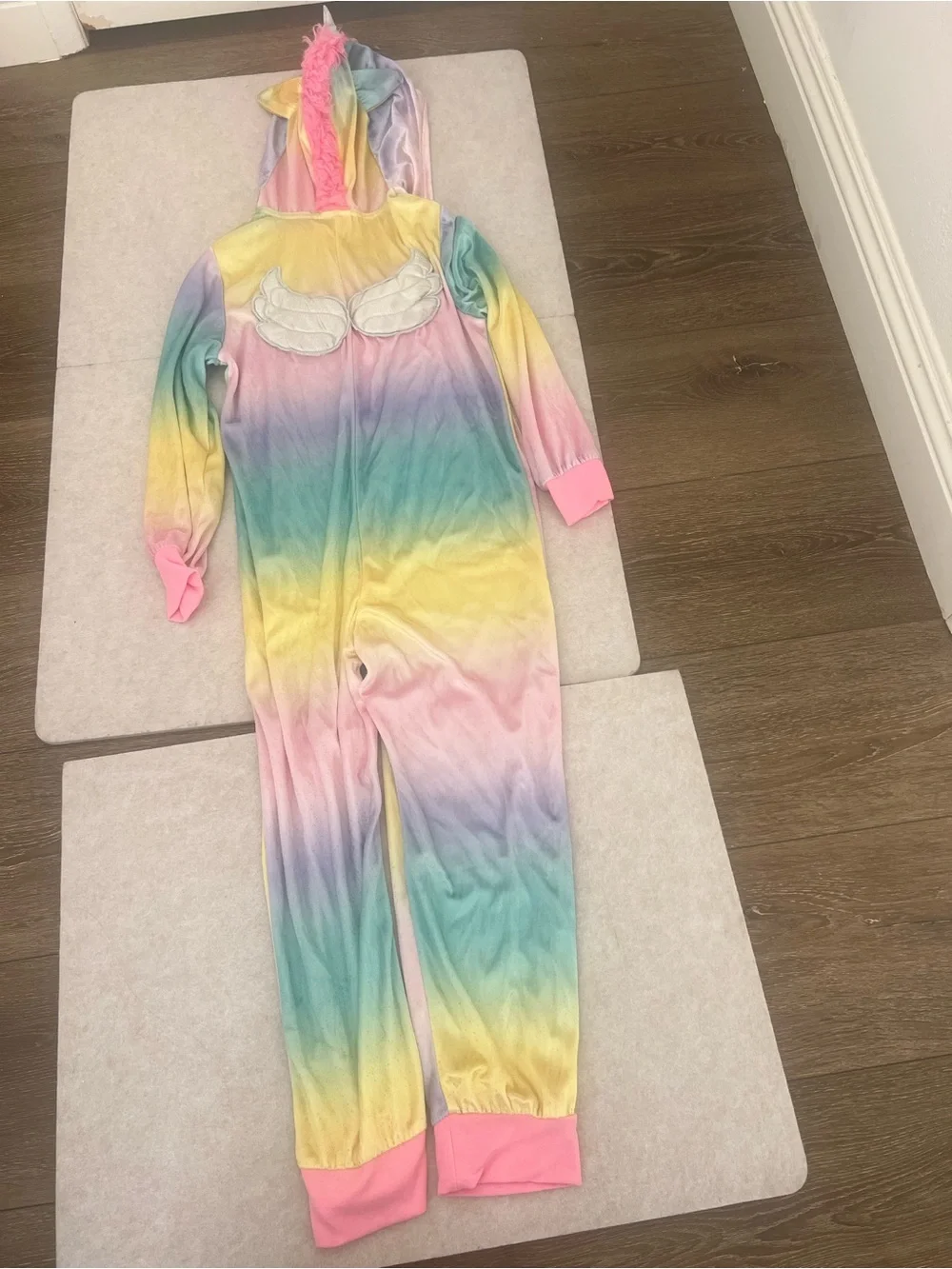 Kids Pastel Rainbow Unicorn One-Piece Jumpsuit